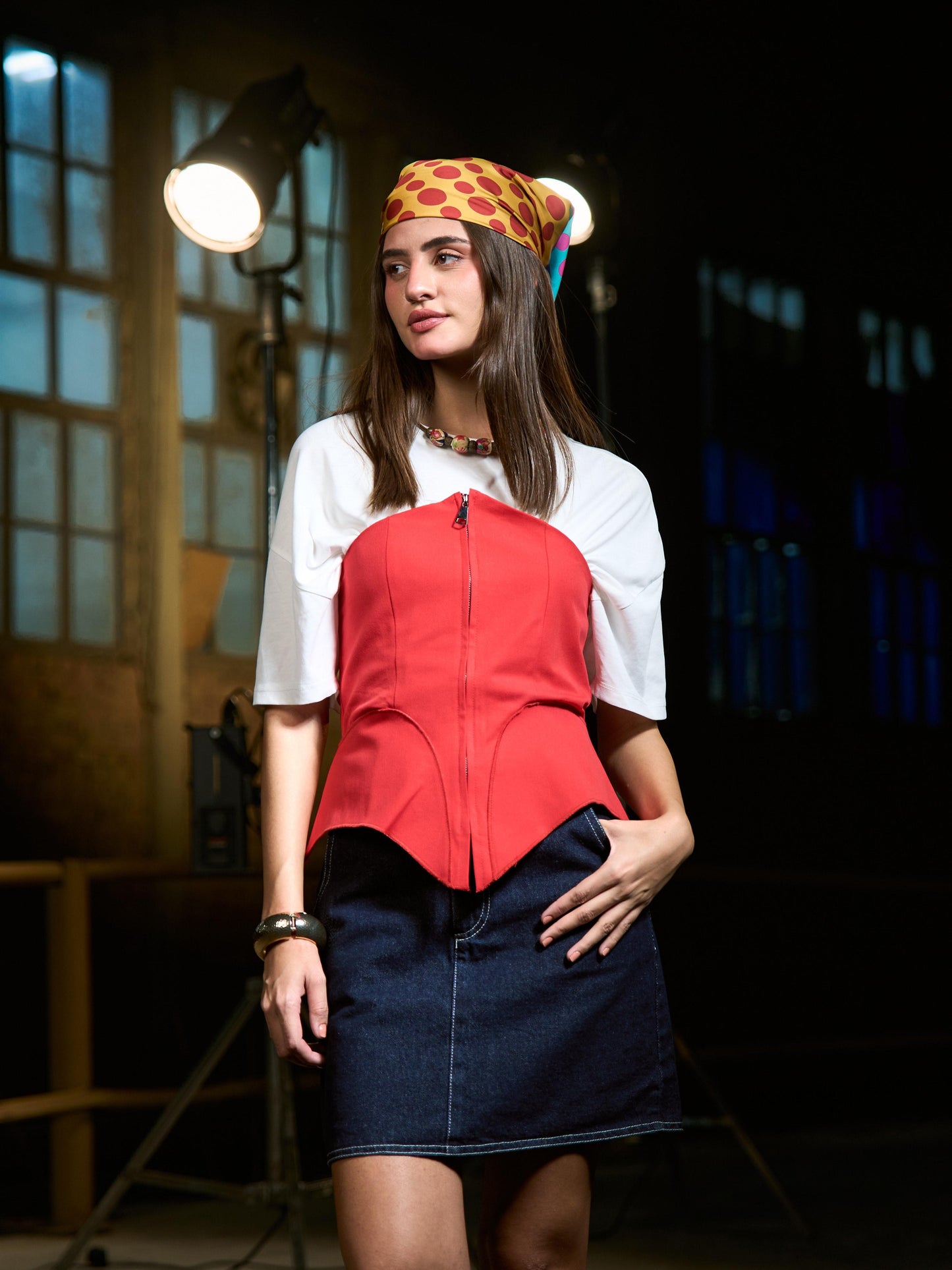 Statement cherry corset