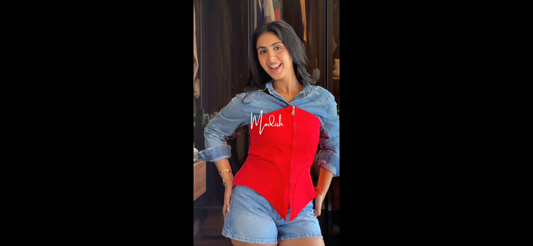 Statement cherry corset