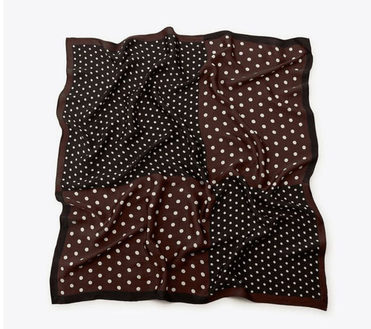 Mocha dots scarf