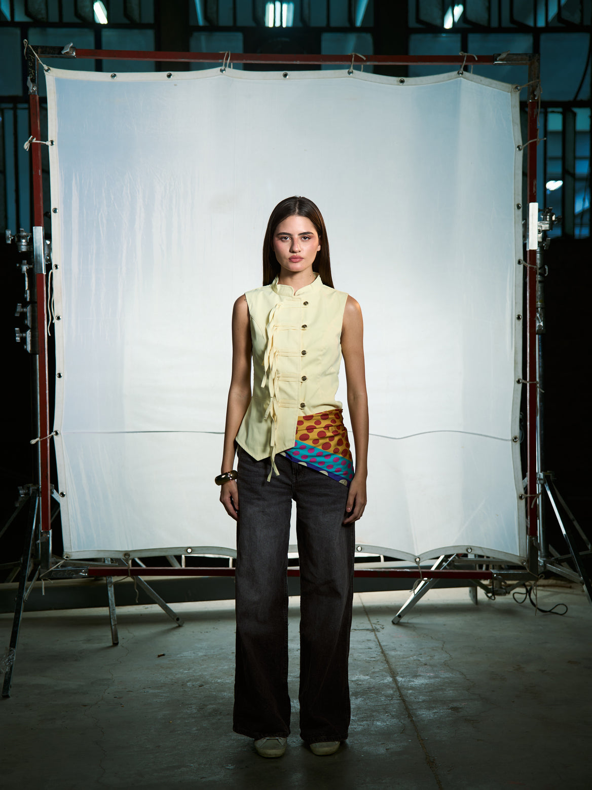 Butter yellow - Sculpted edge waistcoat