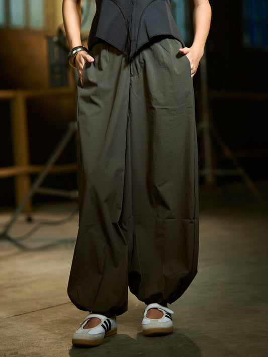 Olive - Waterproof balloon pants