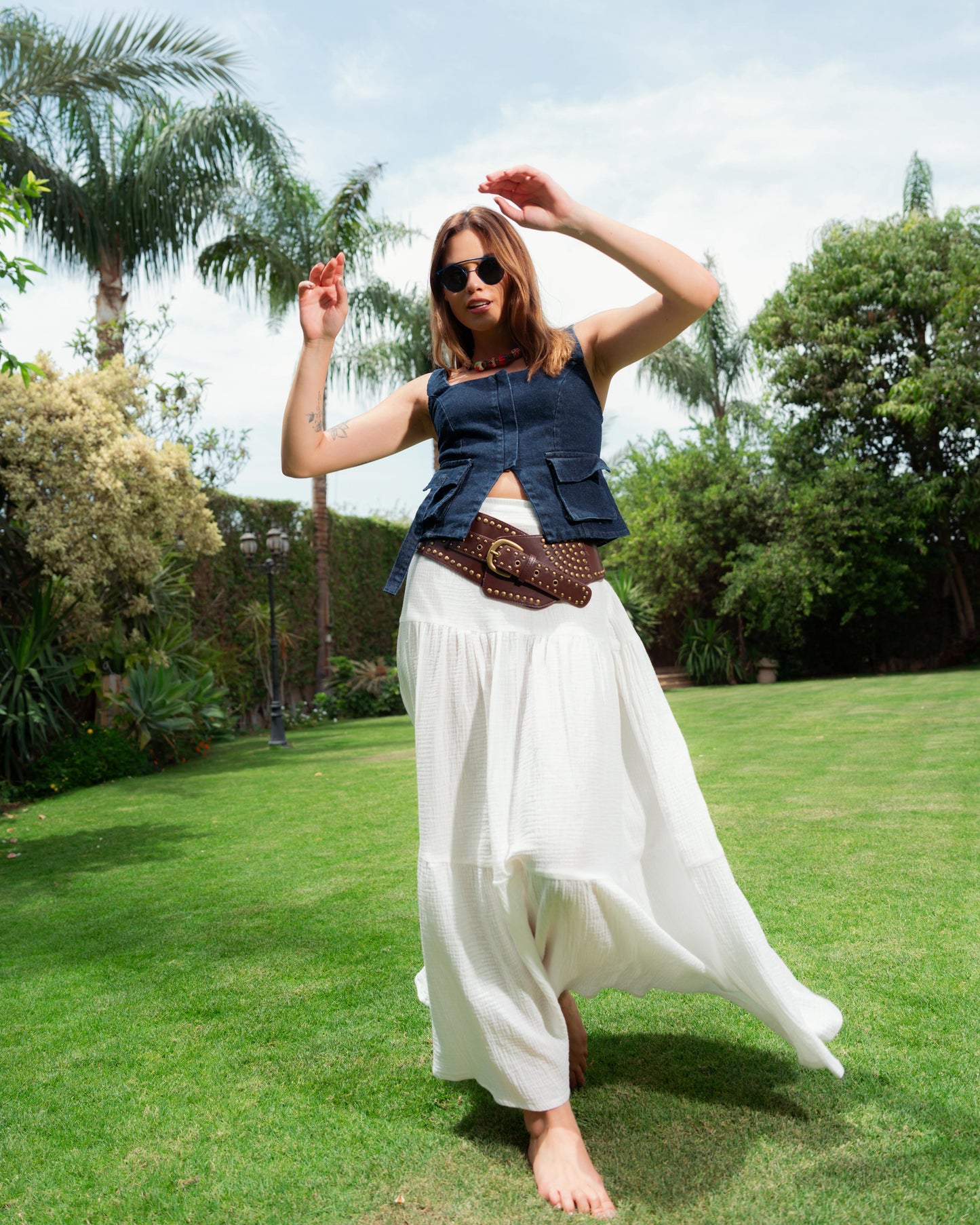 Off-White boho skirt