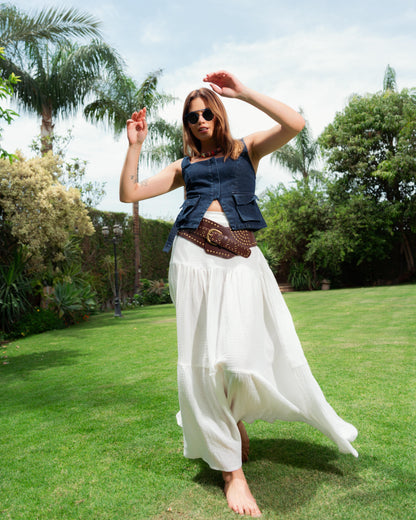 Off-White boho skirt